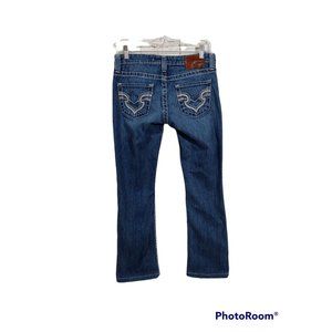 Big Star Jeans 28x29 Remy Boot Cut Low Rise Stretch Dark Wash